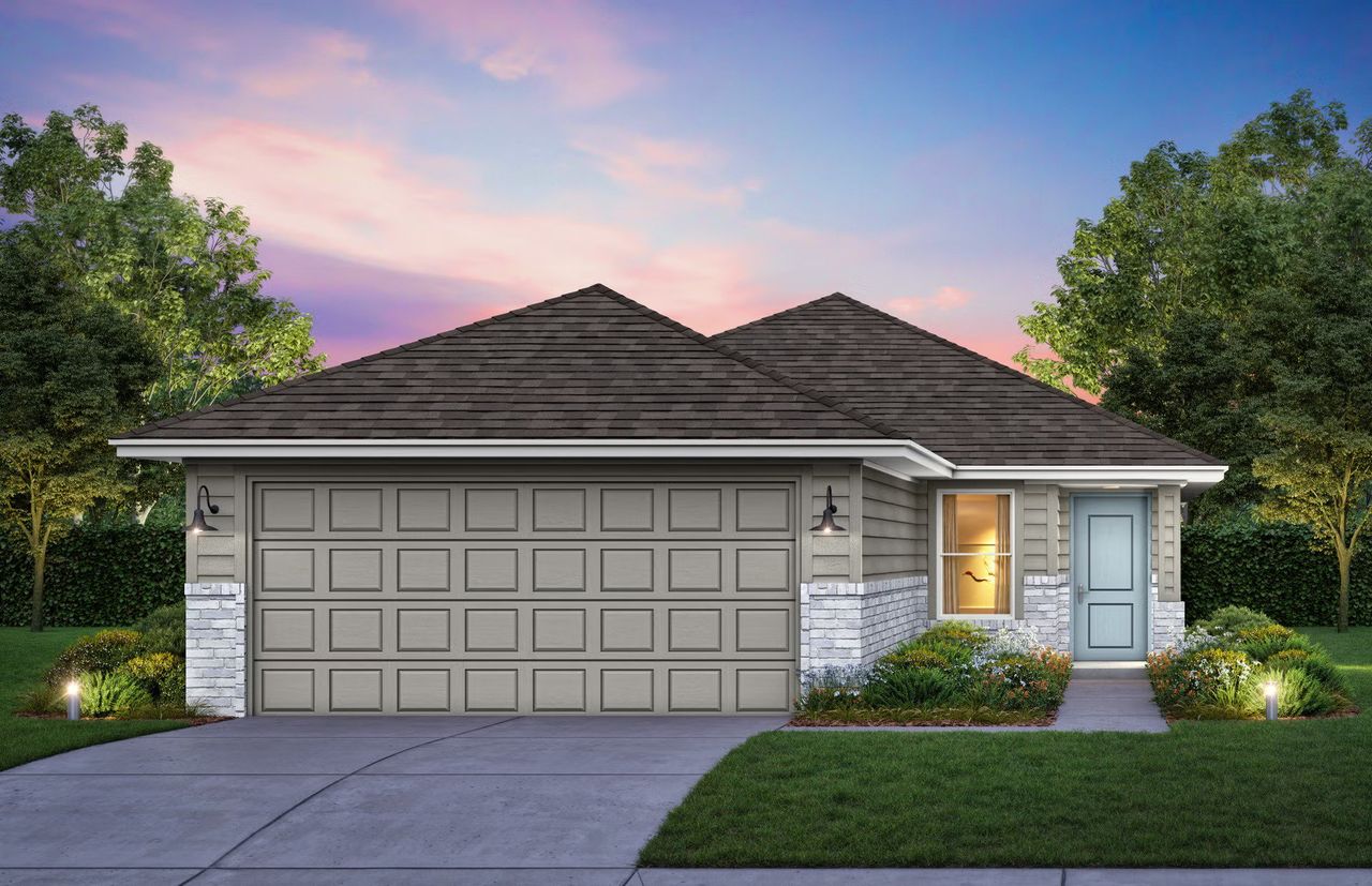 Representative exterior photo of a completed home built from the Mimosa by Home Creations in The Enclave at Spring Branch, Conroe, TX (Image 2).