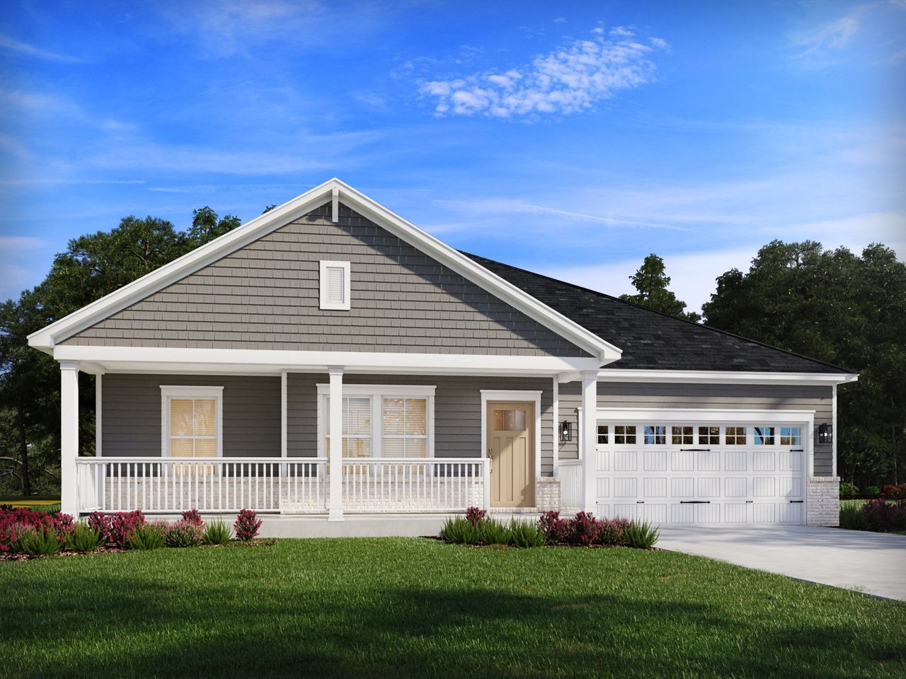 Representative exterior photo of a completed home built from the Vincent by Meritage Homes in The Coves at Lakes of Cane Bay, Summerville, SC (Image 2).