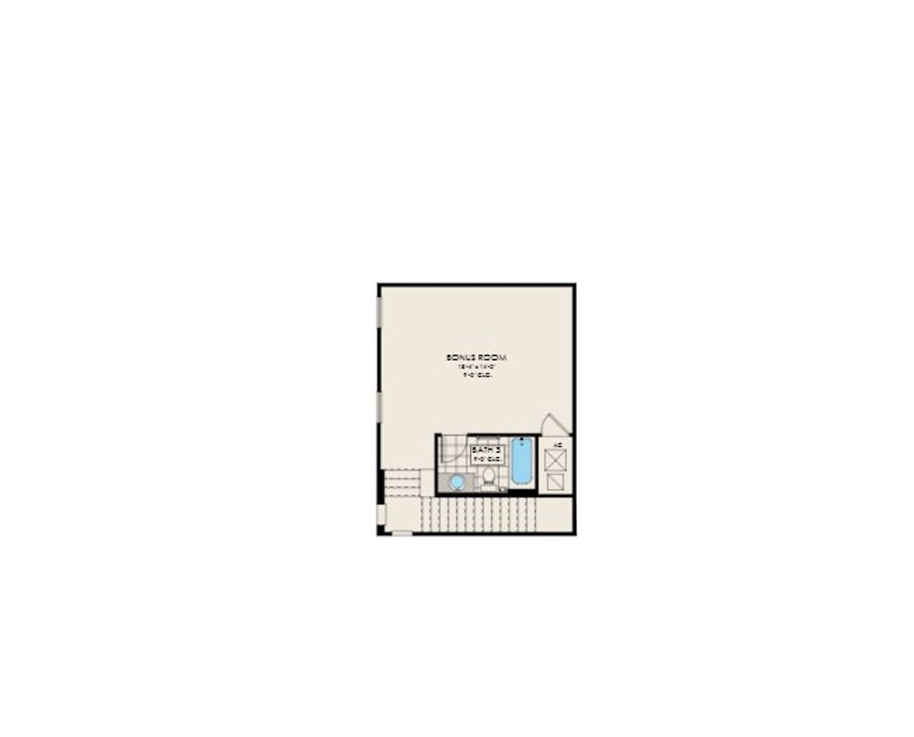 2D floor plan layout of this home in Farallon Fields, Melbourne, FL (Image 2).