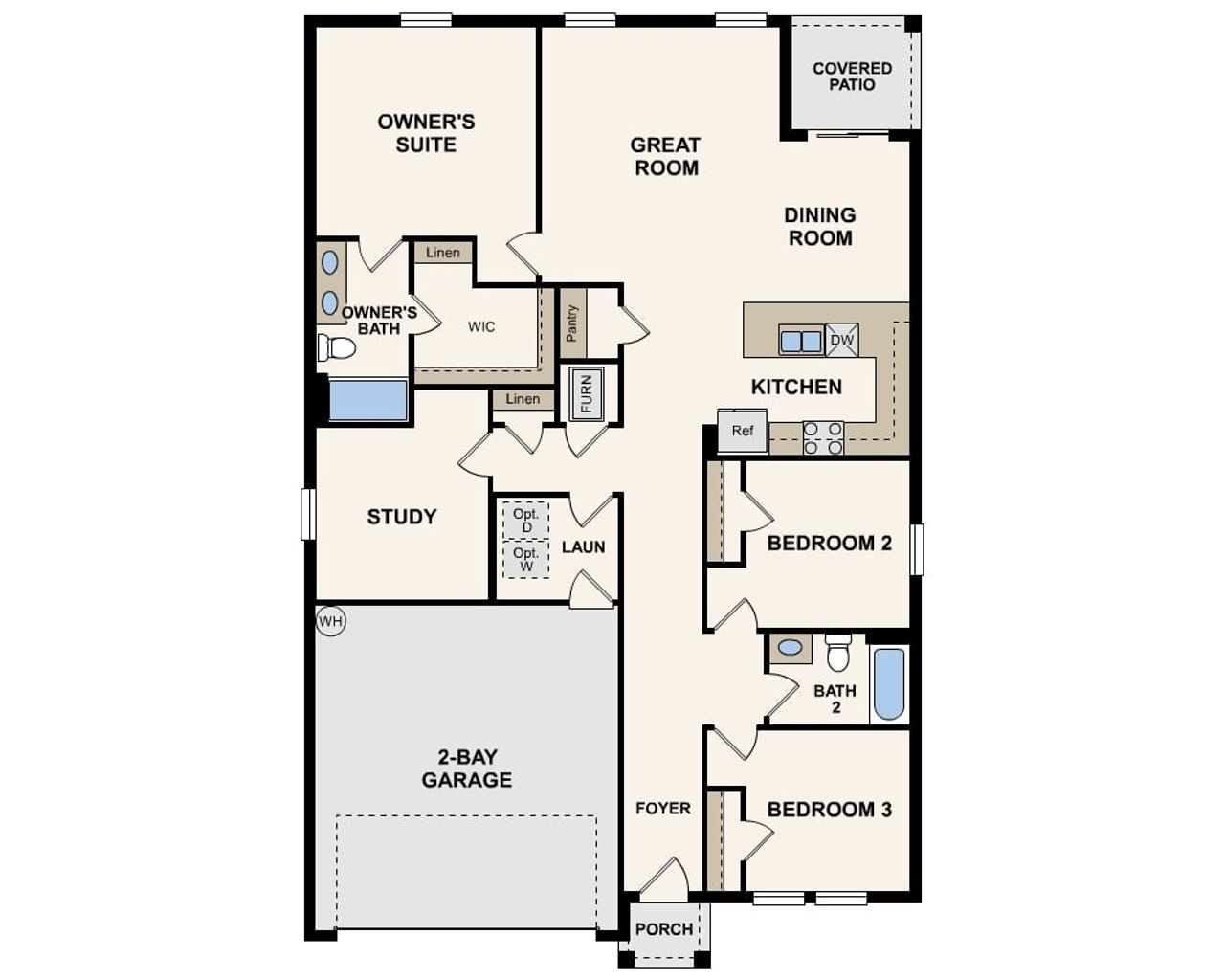 2D floor plan layout of this home in Cape Coral Classic, Cape Coral, FL (Image 2). 2D floor plan layout of this home in Cape Coral Classic, Cape Coral, FL (Image 2).
