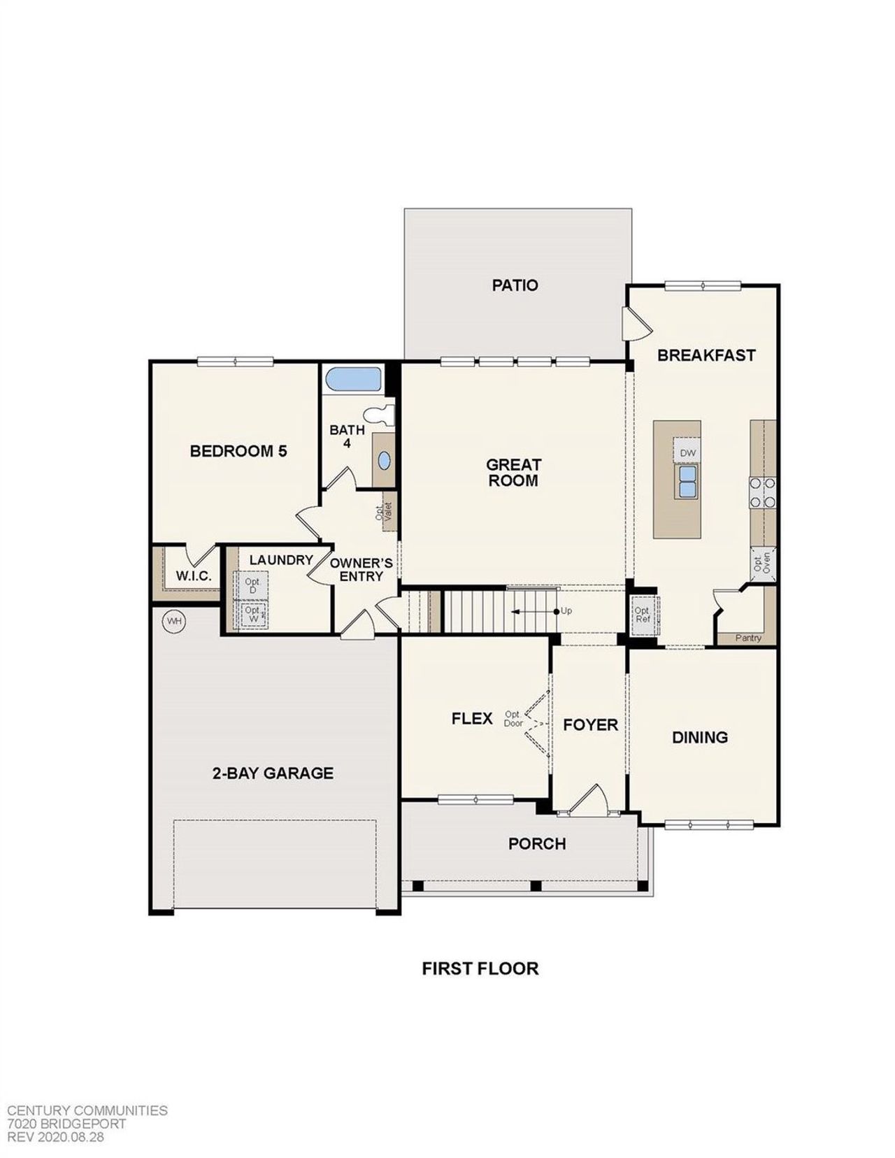 2D floor plan layout of this home in Cobblestone, Denver, NC (Image 2).