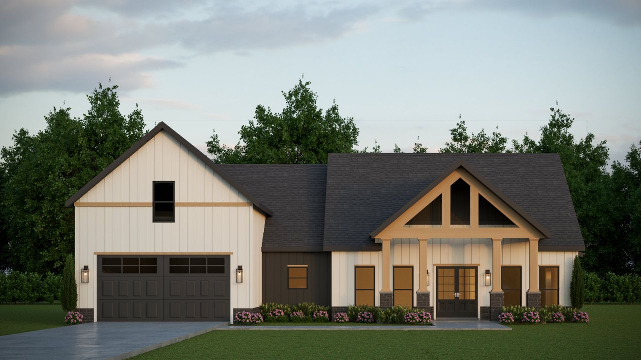Representative exterior photo of a completed home built from the Belmont by Rockwood Homes in Bellshire, Clarksville, TN (Image 2).