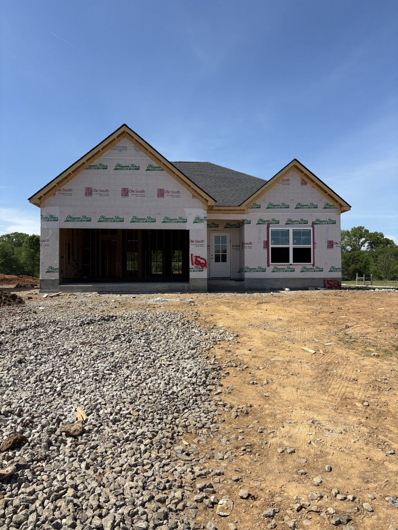 In-progress construction of a new home in Woodruff Cove, Murfreesboro, TN (Image 2). In-progress construction of a new home in Woodruff Cove, Murfreesboro, TN (Image 2).