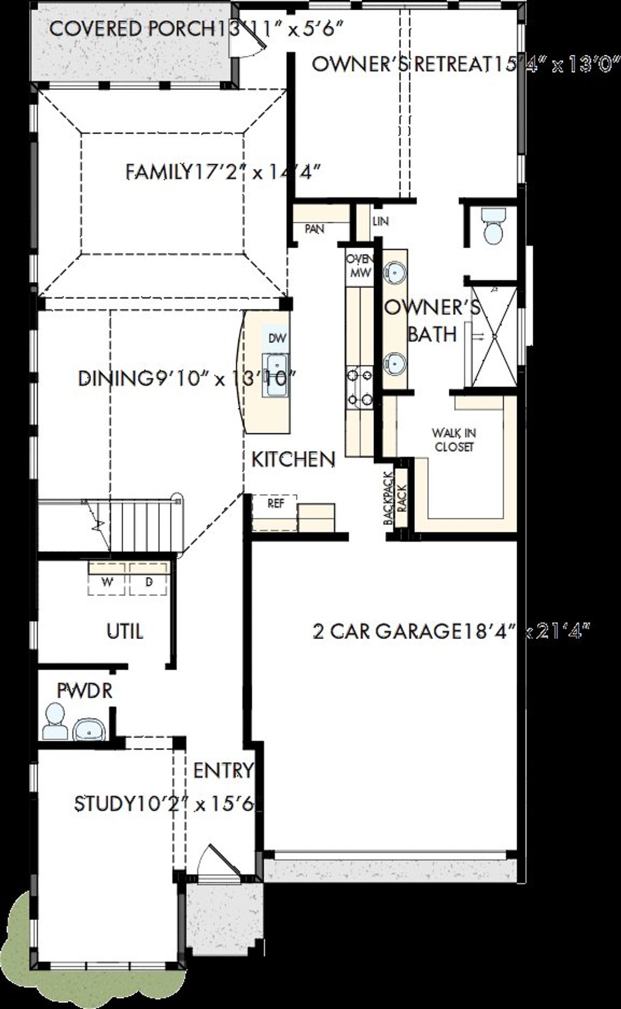 2D floor plan layout of this home in Landmark, Denton, TX (Image 2). 2D floor plan layout of this home in Landmark, Denton, TX (Image 2).
