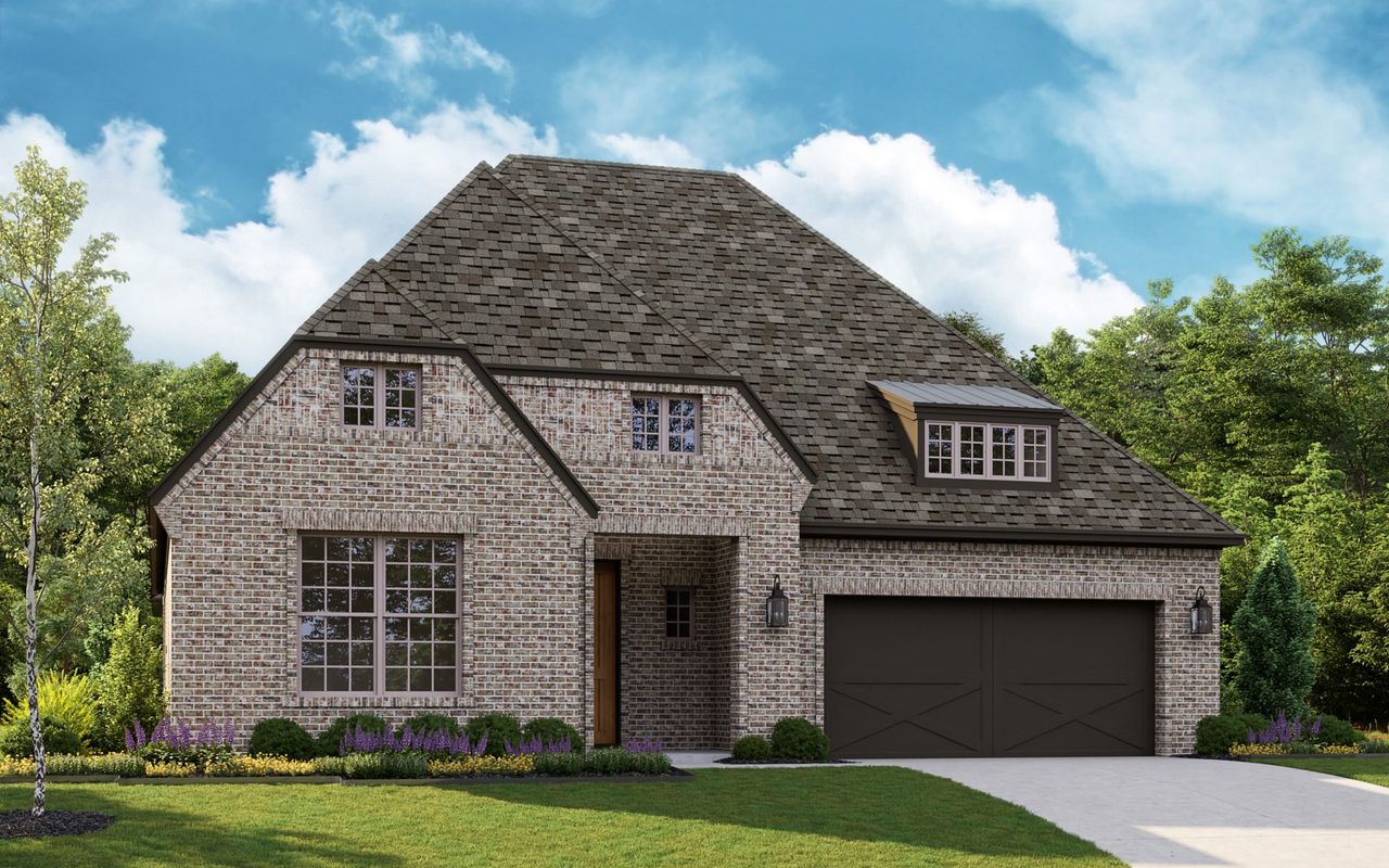 Representative exterior photo of a completed home built from the 4541 by Tradition Homes in Mustang Lakes, McKinney, TX (Image 2).