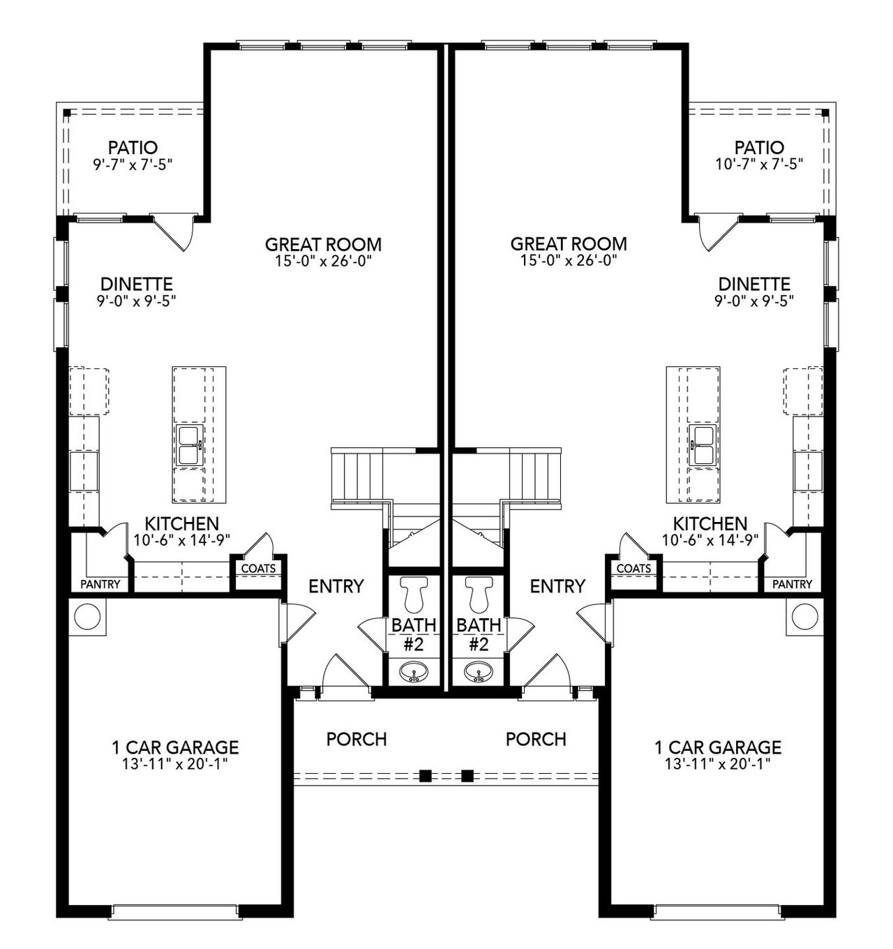 2D floor plan layout of this home in Eagle Cove, Denton, TX (Image 2).