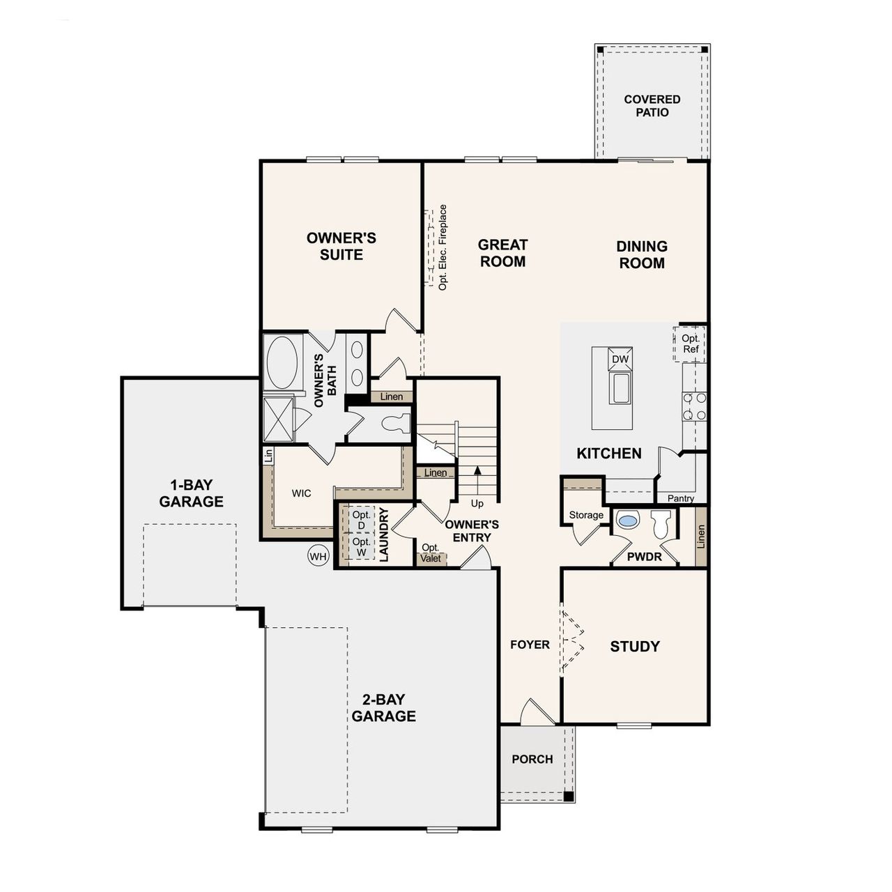 2D floor plan layout of this home in Averitt Landing, Lebanon, TN (Image 2).