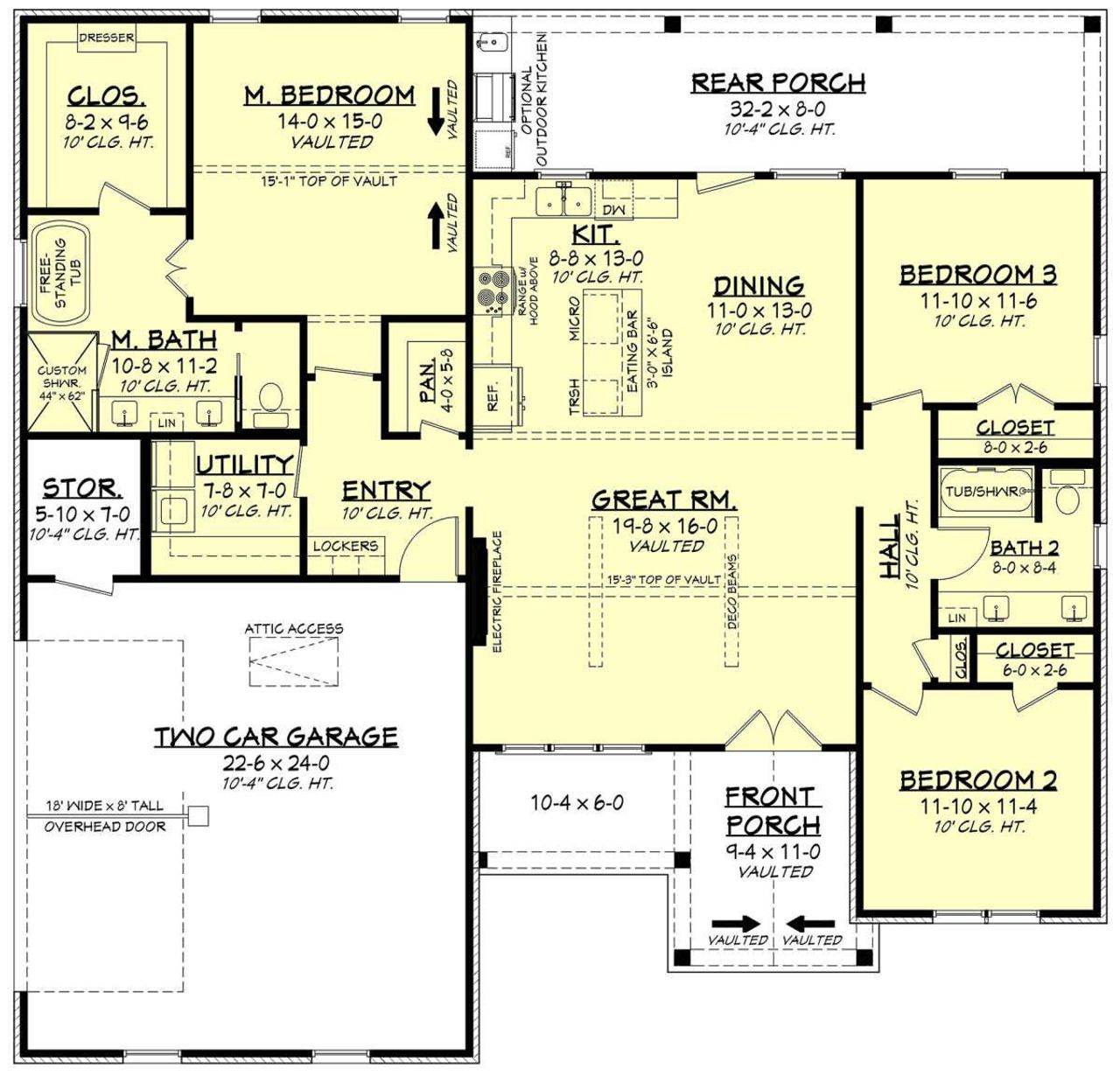 2D floor plan layout of this home in , Granite Shoals, TX (Image 2).