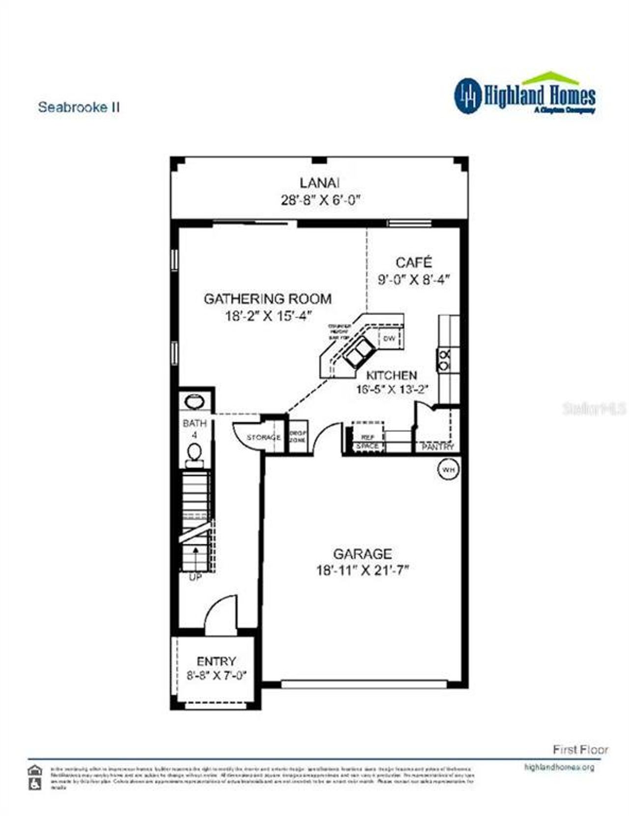 2D floor plan layout of this home in , Lakeland, FL (Image 2).