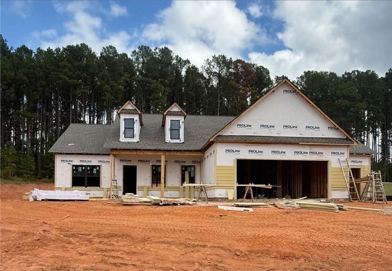 In-progress construction of a new home in Weslyn Park, Social Circle, GA (Image 2).