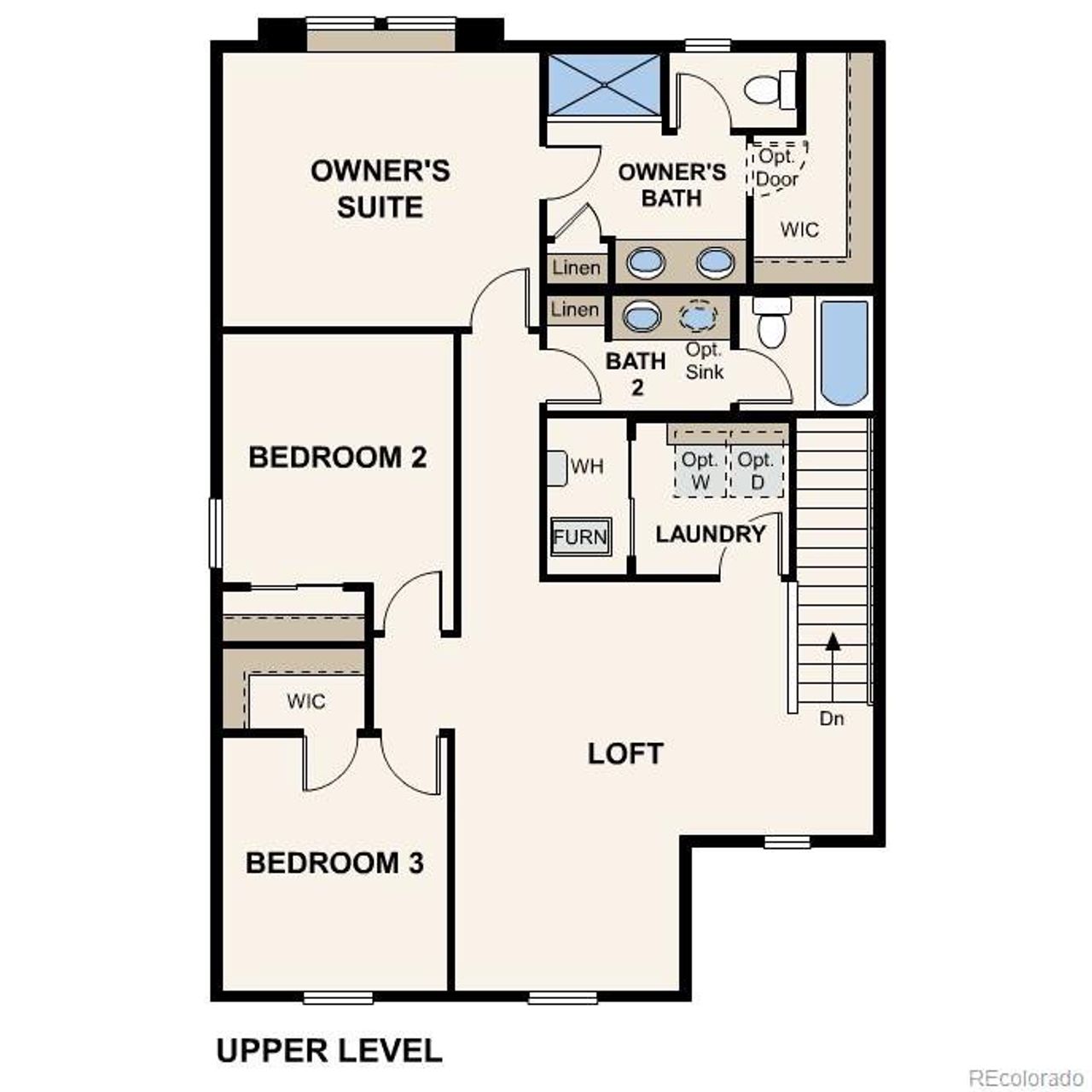 2D floor plan layout of this home in Legato, Commerce City, CO (Image 2).