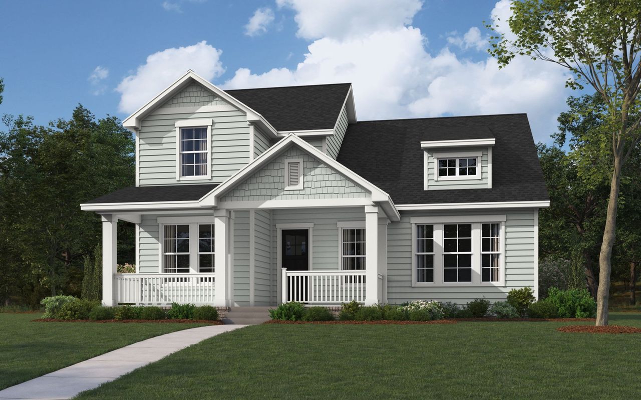 Representative exterior photo of a completed home built from the The Bastrop by William Ryan Homes in MidTowne, Midlothian, TX (Image 2). Representative exterior photo of a completed home built from the The Bastrop by William Ryan Homes in MidTowne, Midlothian, TX (Image 2).