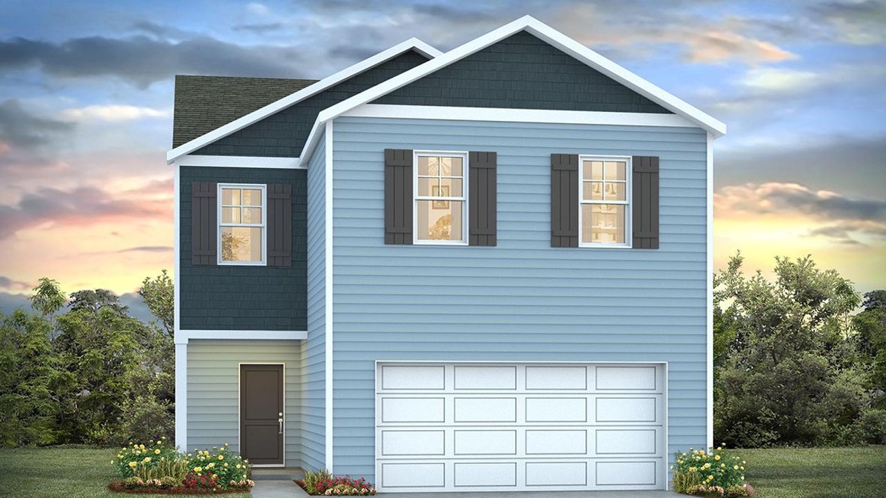 Representative exterior photo of a completed home built from the AISLE by D.R. Horton in Grand Oaks, Columbia, SC (Image 2).