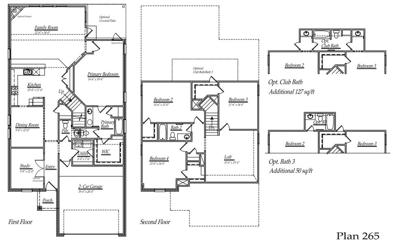 2D floor plan layout of this home in River Ranch, Dayton, TX (Image 2).