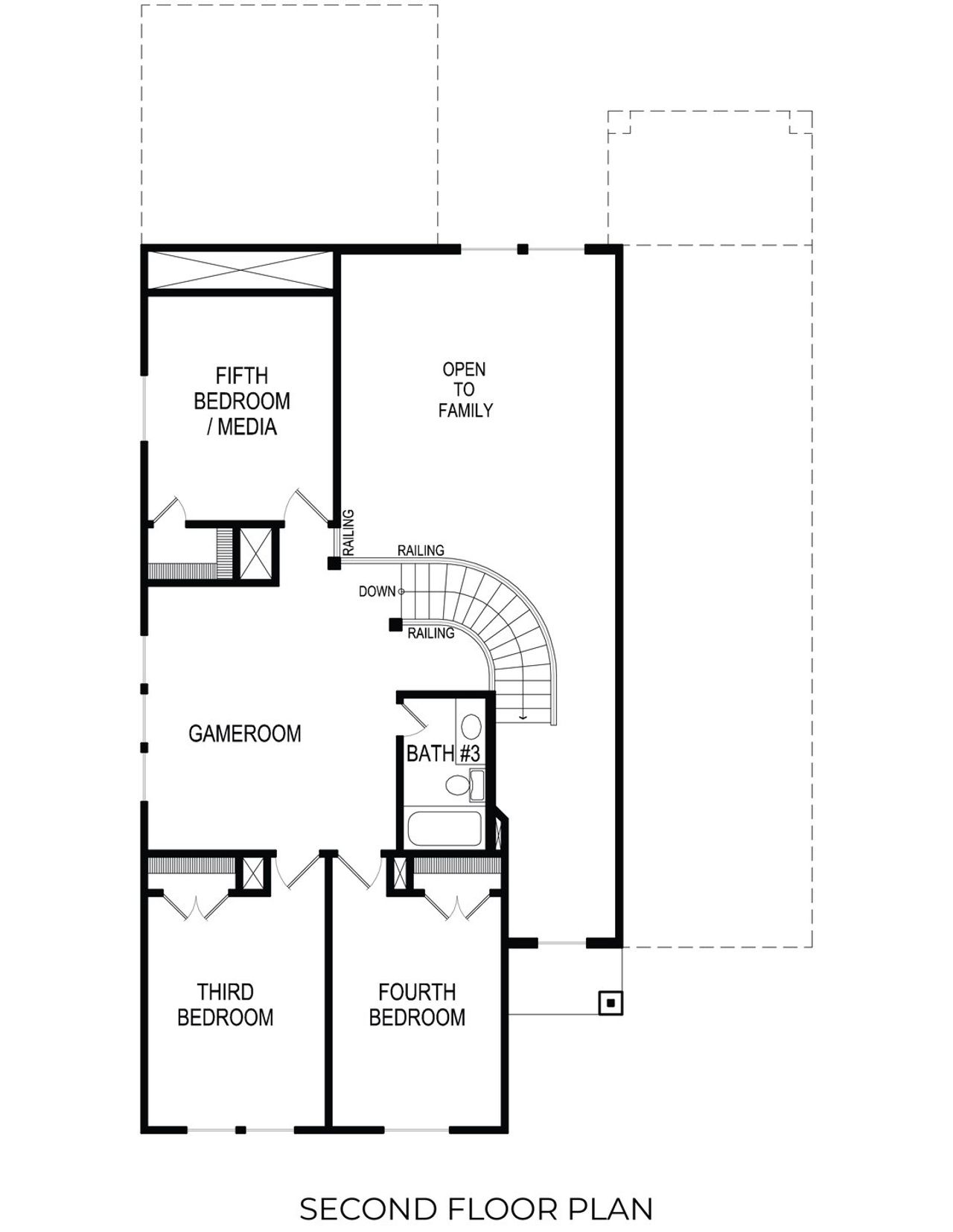 2D floor plan layout of this home in Edgewood Creek, Celina, TX (Image 2).