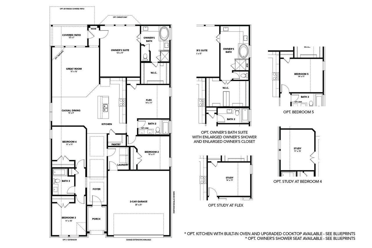 2D floor plan layout of this home in Spring Creek, Taylor, TX (Image 2).