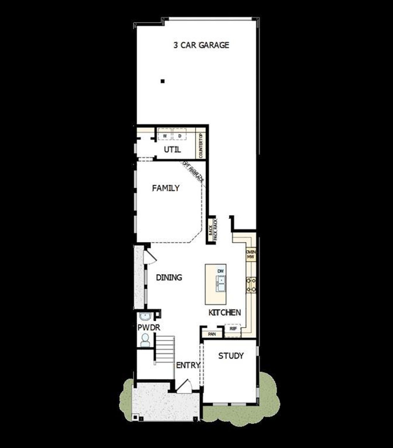 2D floor plan layout of this home in Walsh Cottage, Fort Worth, TX (Image 2).