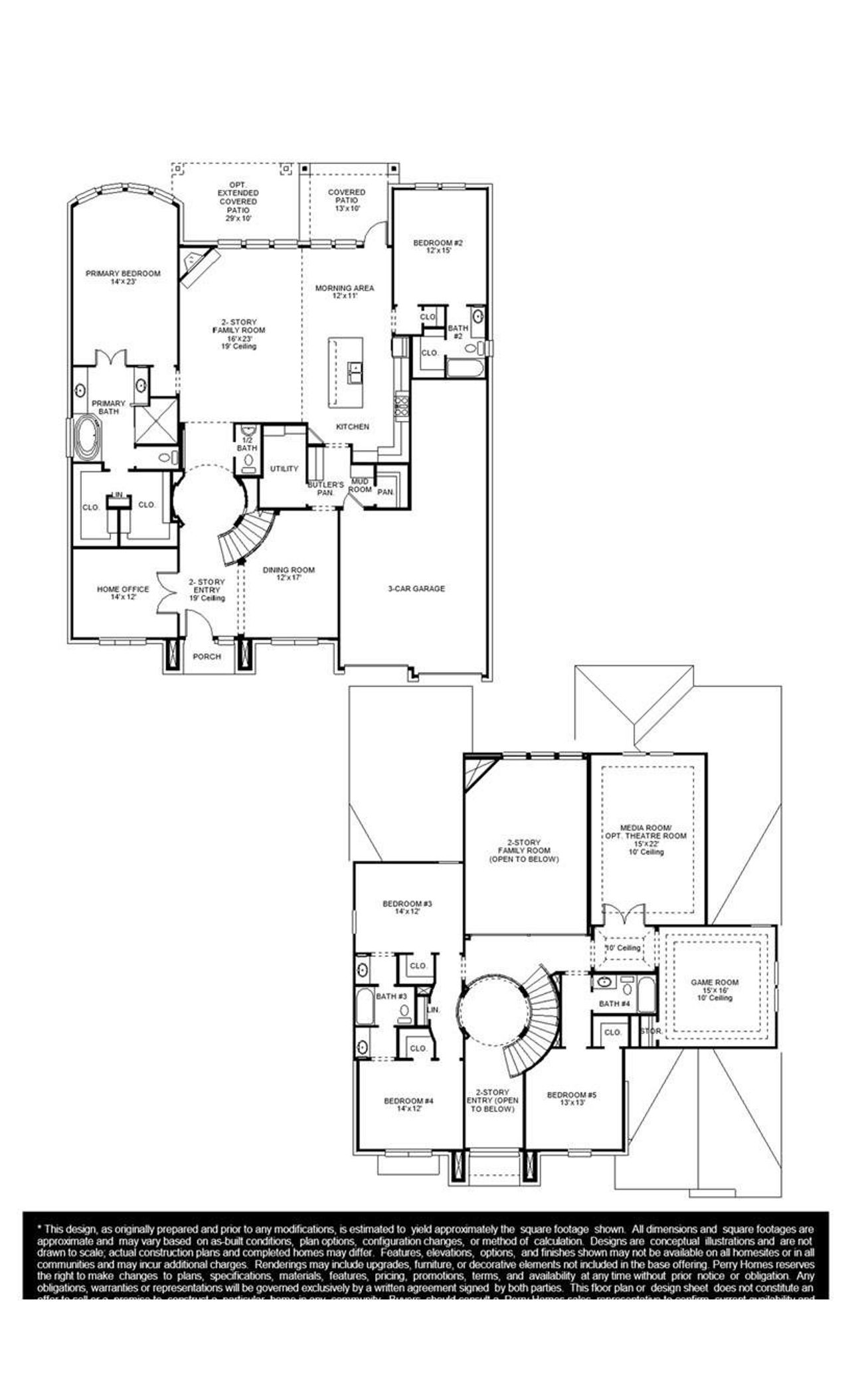 2D floor plan layout of this home in Katy Court, Katy, TX (Image 2).