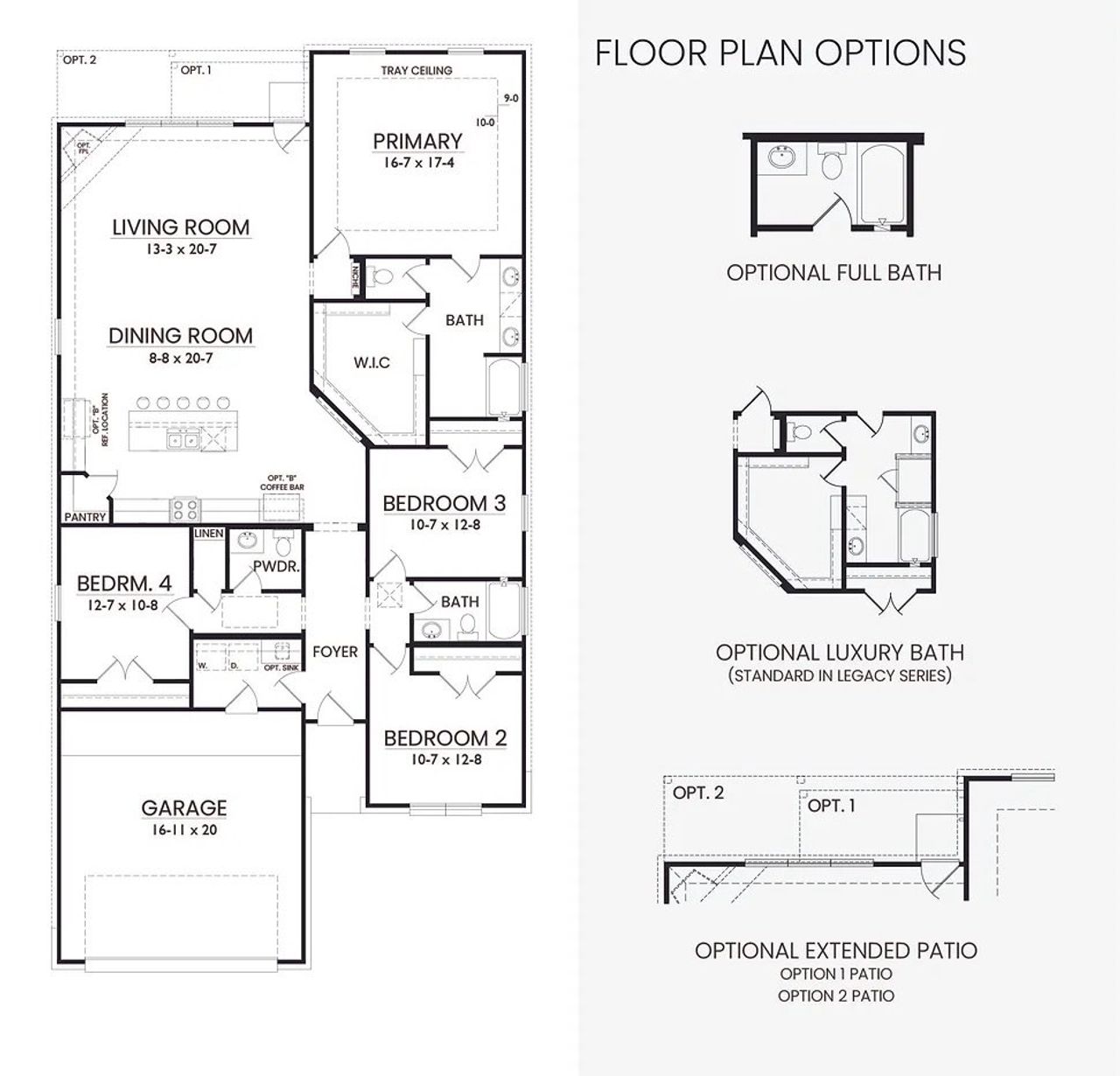2D floor plan layout for the Chestnut by Alta Homes in Lexington Heights 50', Willis, TX (Image 2). 2D floor plan layout for the Chestnut by Alta Homes in Lexington Heights 50', Willis, TX (Image 2).
