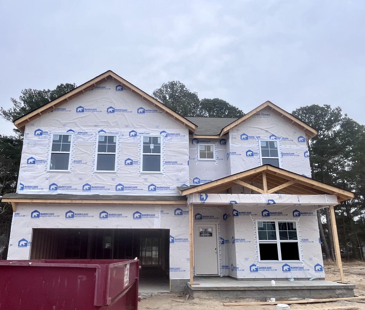 In-progress construction of a new home in Davenport Farms, Winterville, NC (Image 2). In-progress construction of a new home in Davenport Farms, Winterville, NC (Image 2).