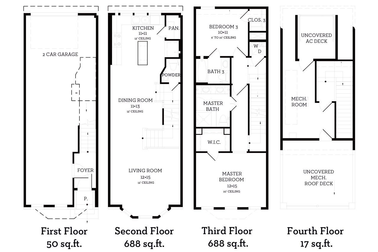 2D floor plan layout of this home in Cedar Branch, Dallas, TX (Image 2).