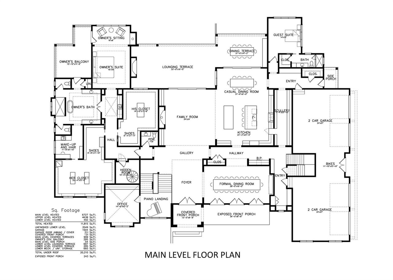 Main Level Floor Plan Main Level Floor Plan