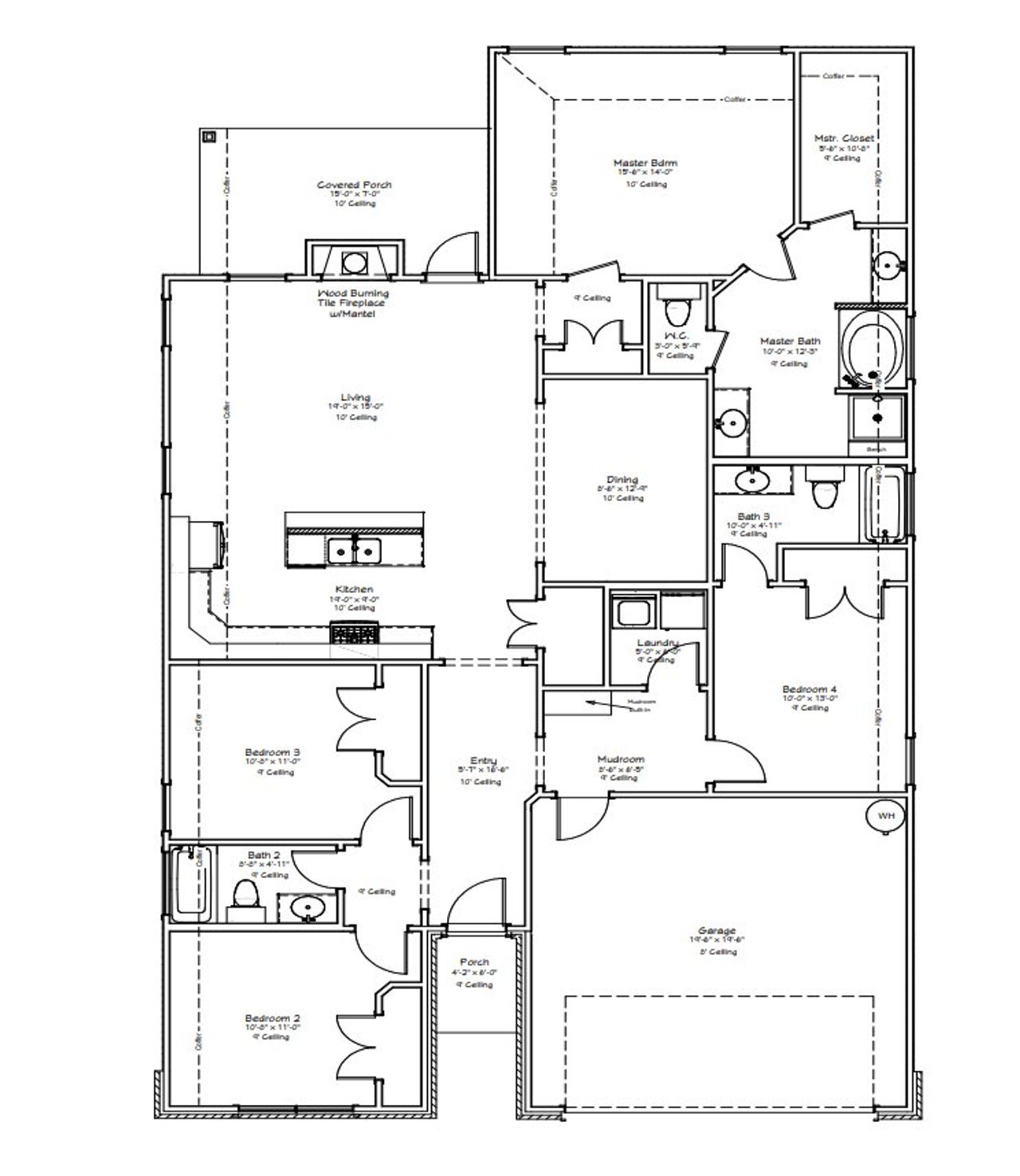 2D floor plan layout of this home in Rudder Pointe, Bryan, TX (Image 2). 2D floor plan layout of this home in Rudder Pointe, Bryan, TX (Image 2).