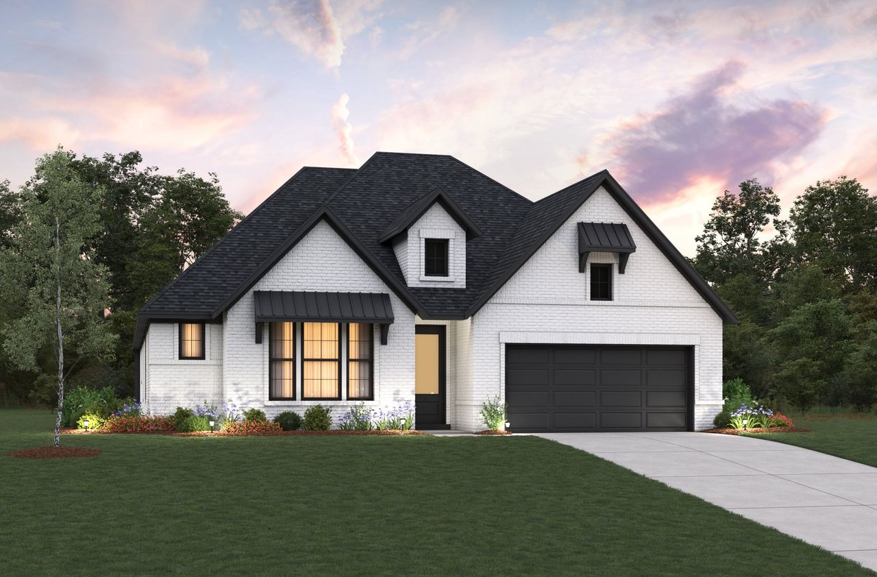 Representative exterior photo of a completed home built from the Lynnewood by Beazer Homes in Legacy, League City, TX (Image 2).
