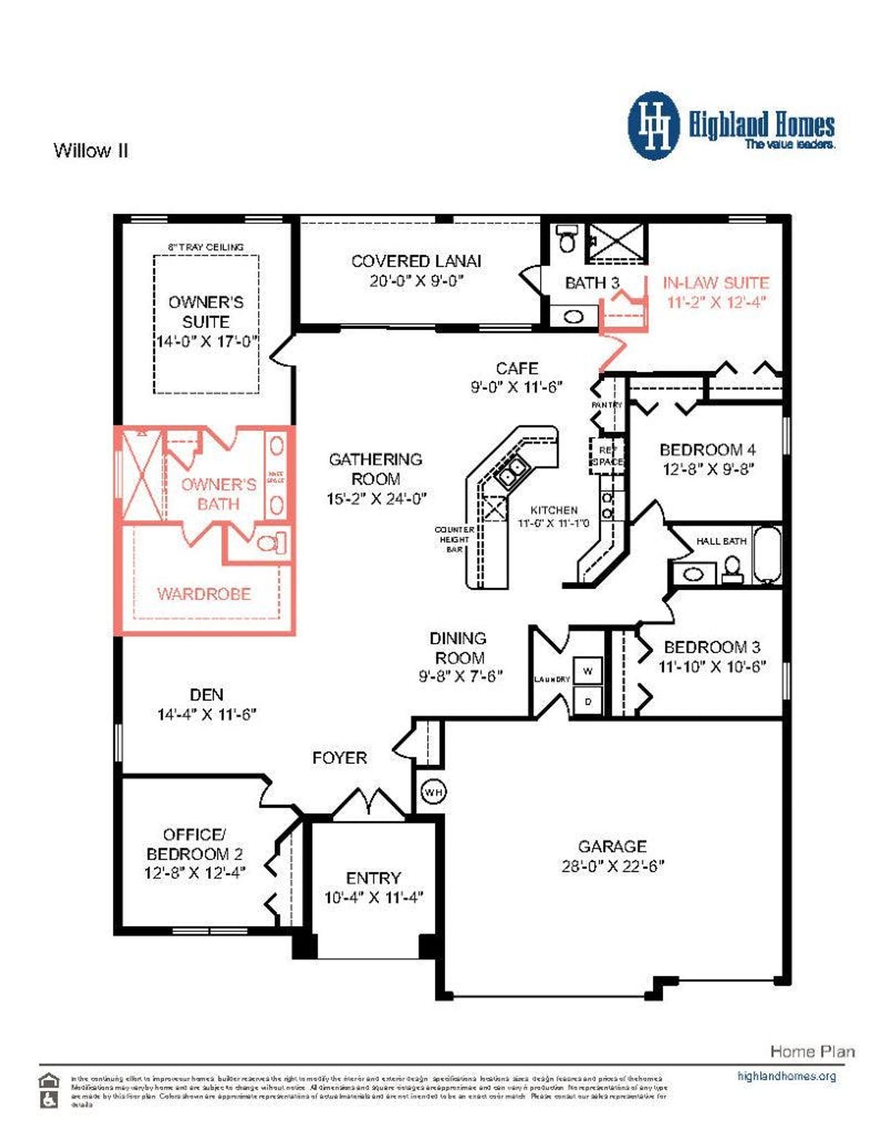Willow II - Home Layout