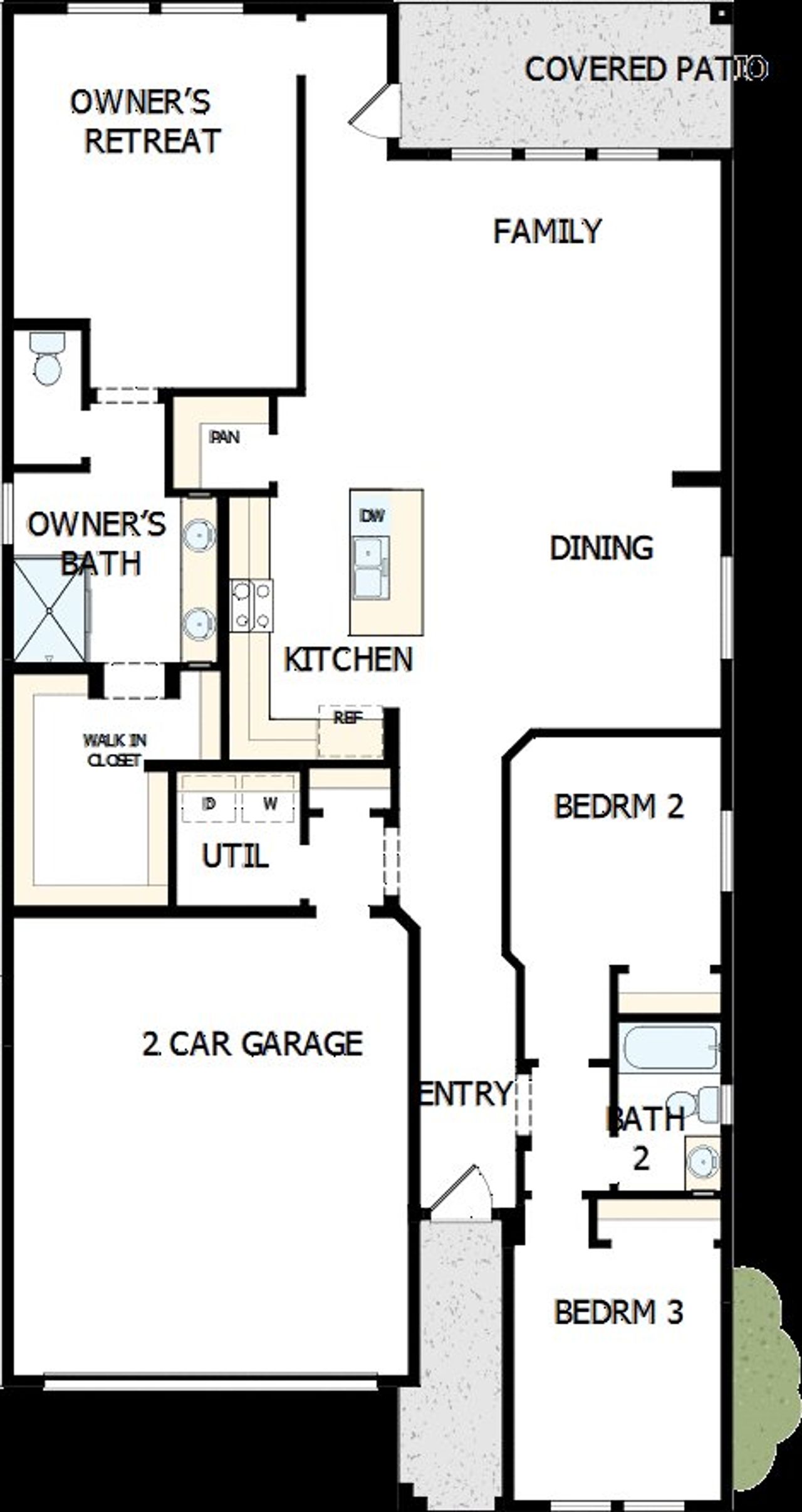 2D floor plan layout of this home in Artesa at Soleo, San Tan Valley, AZ (Image 2). 2D floor plan layout of this home in Artesa at Soleo, San Tan Valley, AZ (Image 2).