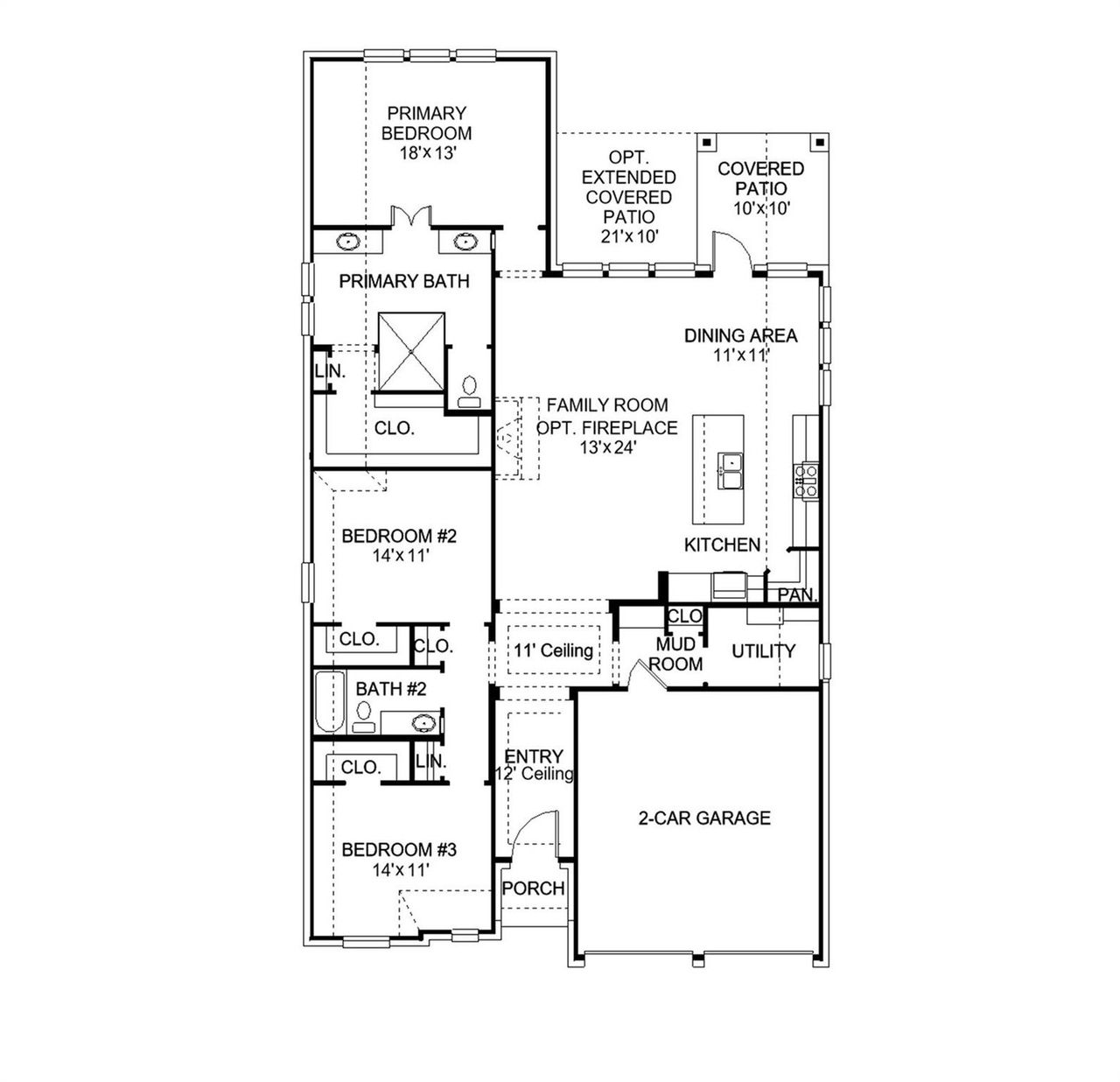 2D floor plan layout of this home in , Manvel, TX (Image 2).
