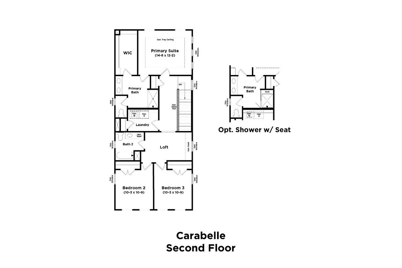 The Carabelle Plan By DRB homes Floor 2