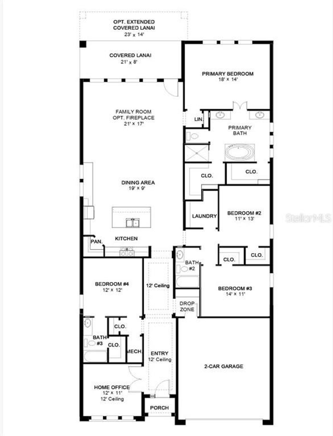 2D floor plan layout of this home in Star Farms At Lakewood Ranch 50', Bradenton, FL (Image 2). 2D floor plan layout of this home in Star Farms At Lakewood Ranch 50', Bradenton, FL (Image 2).