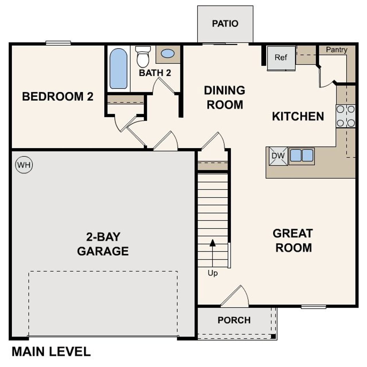 2D floor plan layout of this home in Garden Walk, Jackson, GA (Image 2). 2D floor plan layout of this home in Garden Walk, Jackson, GA (Image 2).