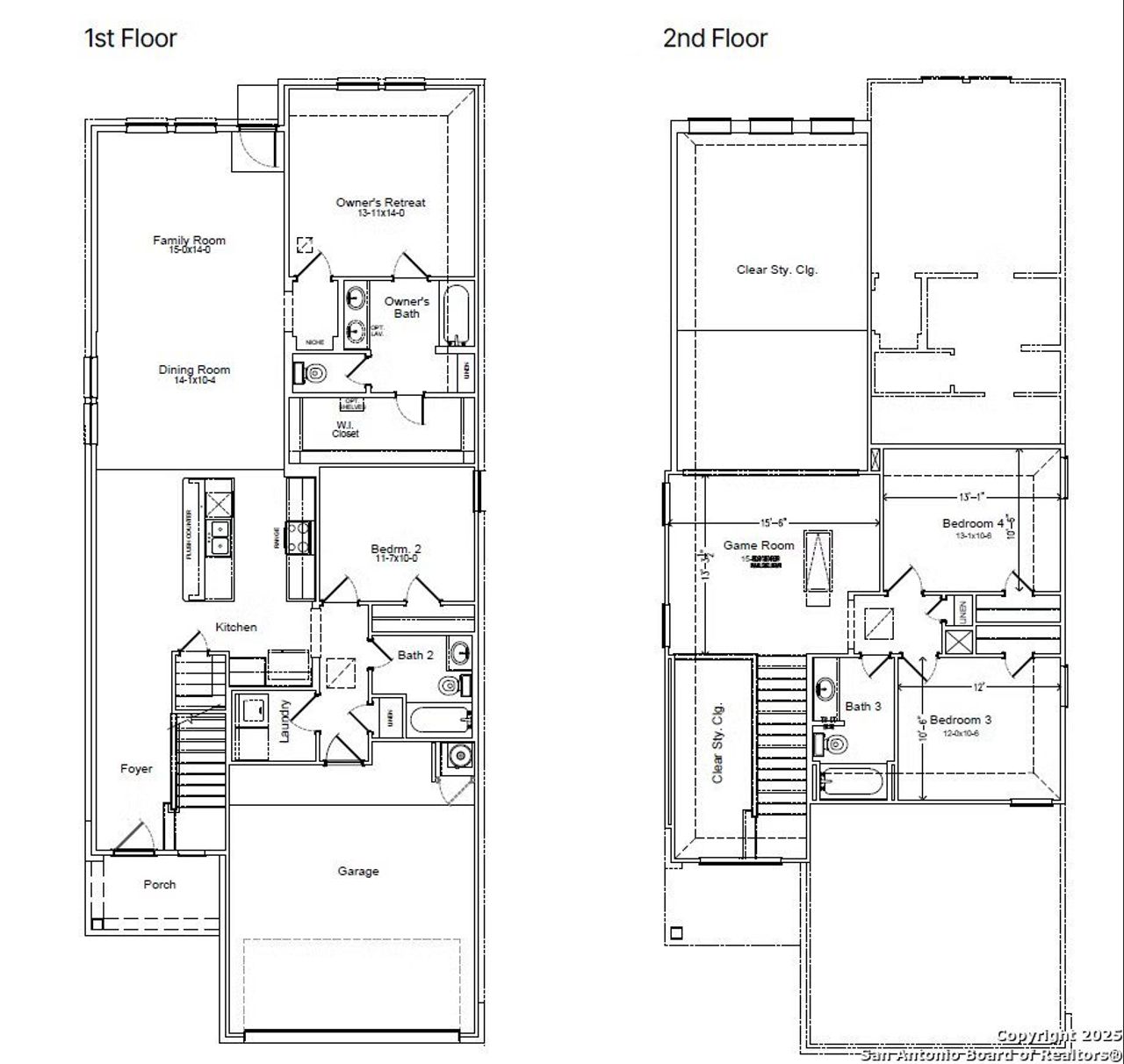 2D floor plan layout of this home in Red Hawk Landing, San Antonio, TX (Image 2). 2D floor plan layout of this home in Red Hawk Landing, San Antonio, TX (Image 2).