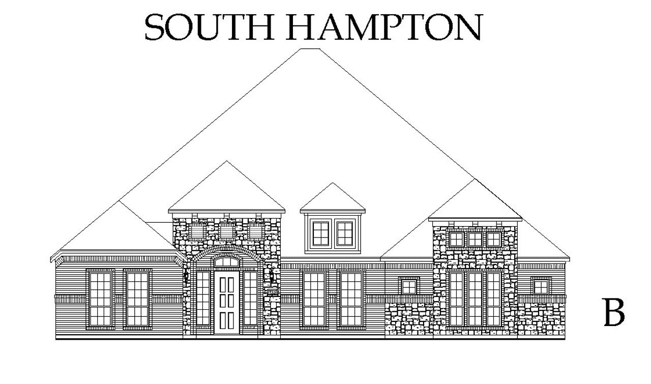 Representative rendering of the exterior for the South Hampton by Windsor Homes (Image 2).