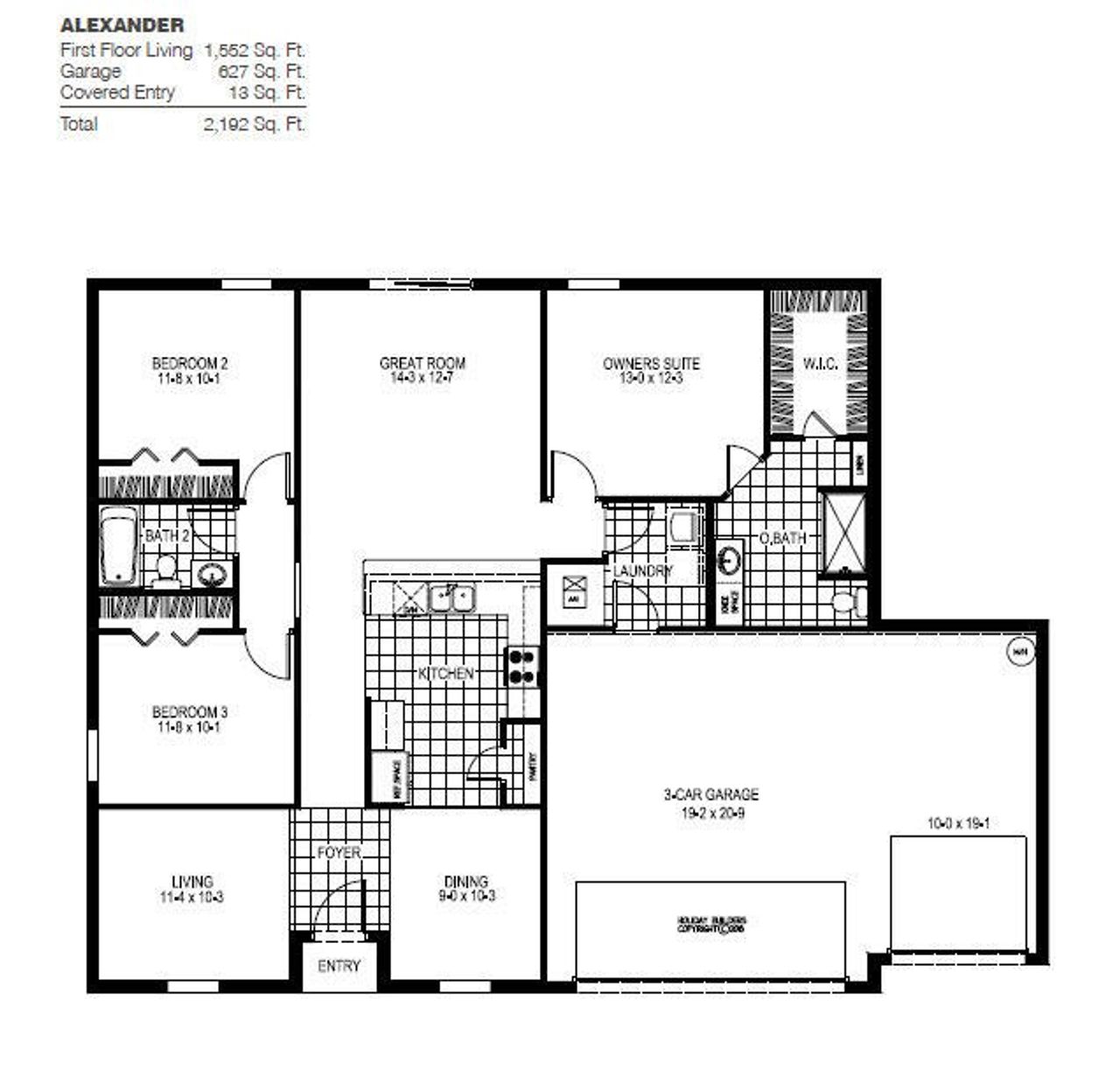 Alexander floorplan