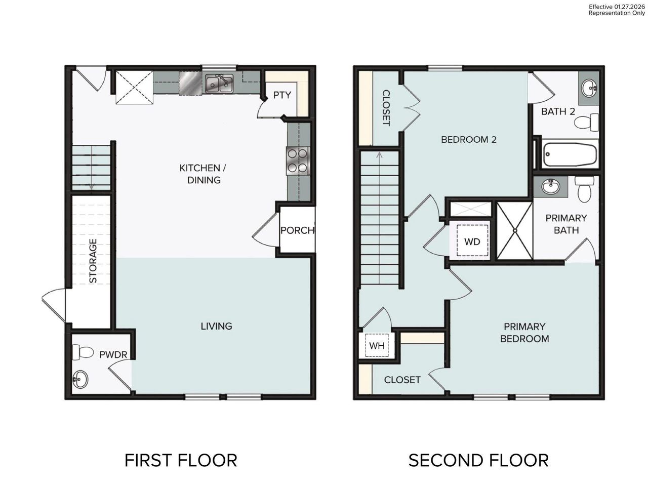 2D floor plan layout of this home in Harvest Ridge, Elgin, TX (Image 2). 2D floor plan layout of this home in Harvest Ridge, Elgin, TX (Image 2).