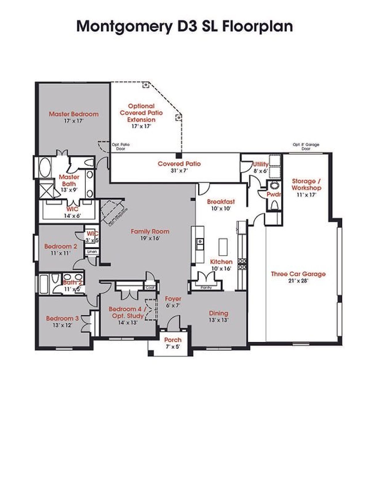 Image 2 representing the Montgomery by Kendall Homes in Oakwood Ranch, Willis, TX. Image 2 representing the Montgomery by Kendall Homes in Oakwood Ranch, Willis, TX.