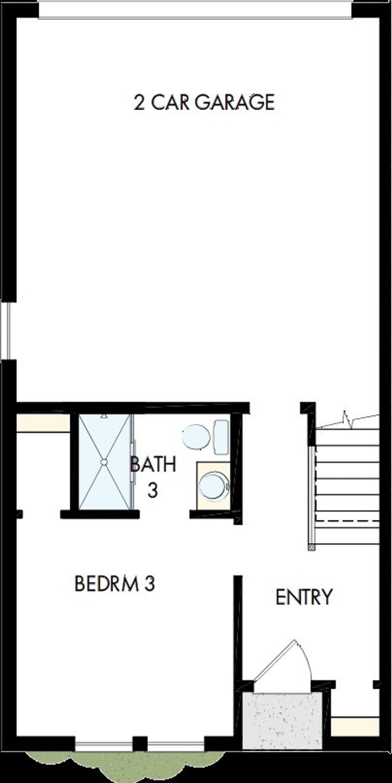 2D floor plan layout of this home in Towns at Union, St. Petersburg, FL (Image 2). 2D floor plan layout of this home in Towns at Union, St. Petersburg, FL (Image 2).