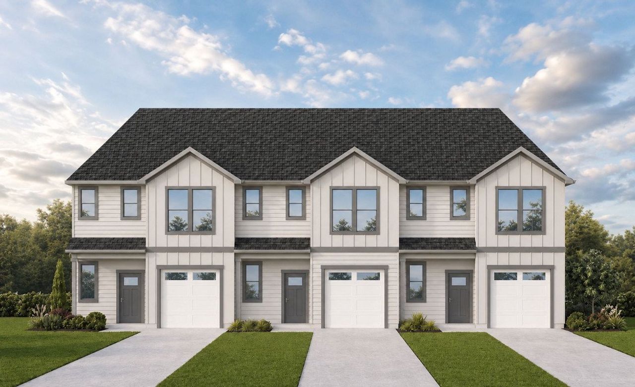 Front exterior of a new home in Charlotte New Homes, Charlotte, NC, highlighting curb appeal (Image 2).