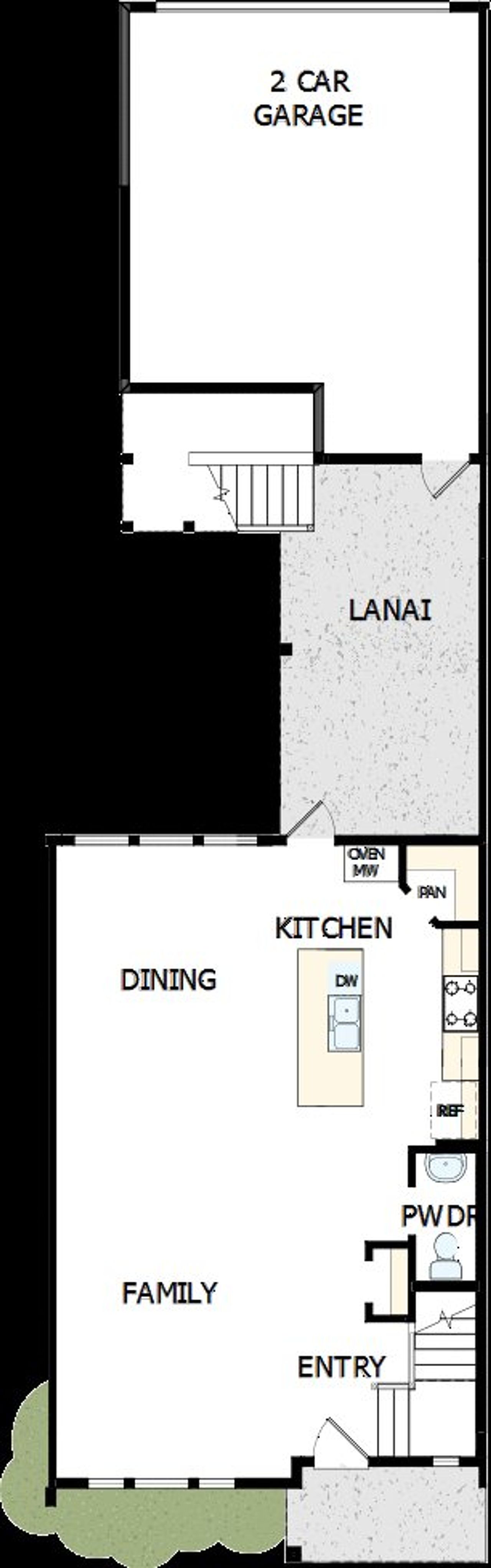2D floor plan layout of this home in Seven Pines 24' Rear Entry Townhomes, Jacksonville, FL (Image 2). 2D floor plan layout of this home in Seven Pines 24' Rear Entry Townhomes, Jacksonville, FL (Image 2).