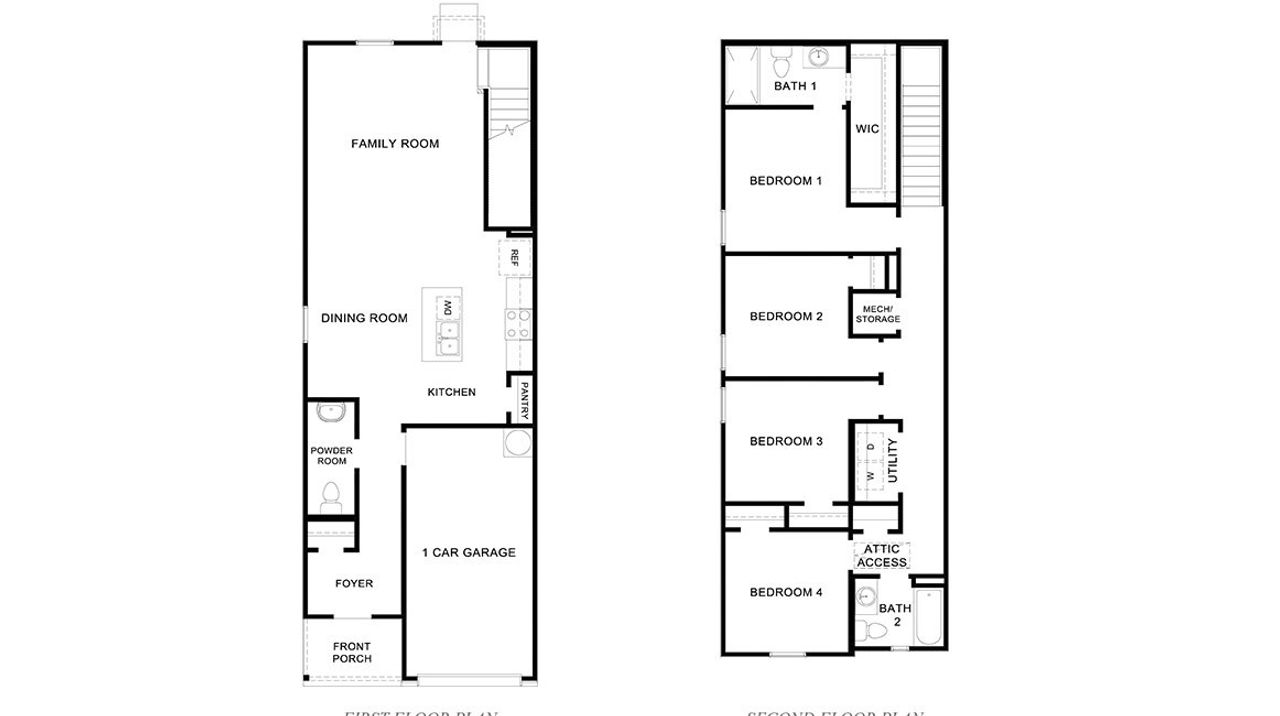 2D floor plan layout of this home in Seneca Trails, Leon Valley, TX (Image 2).