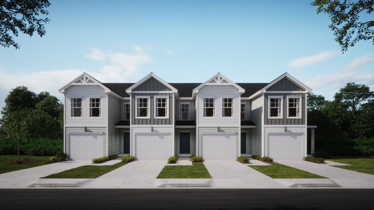 Representative exterior photo of a completed home built from the Tillery by Hurricane Builders in Village at Boulware, Lugoff, SC (Image 2). Representative exterior photo of a completed home built from the Tillery by Hurricane Builders in Village at Boulware, Lugoff, SC (Image 2).