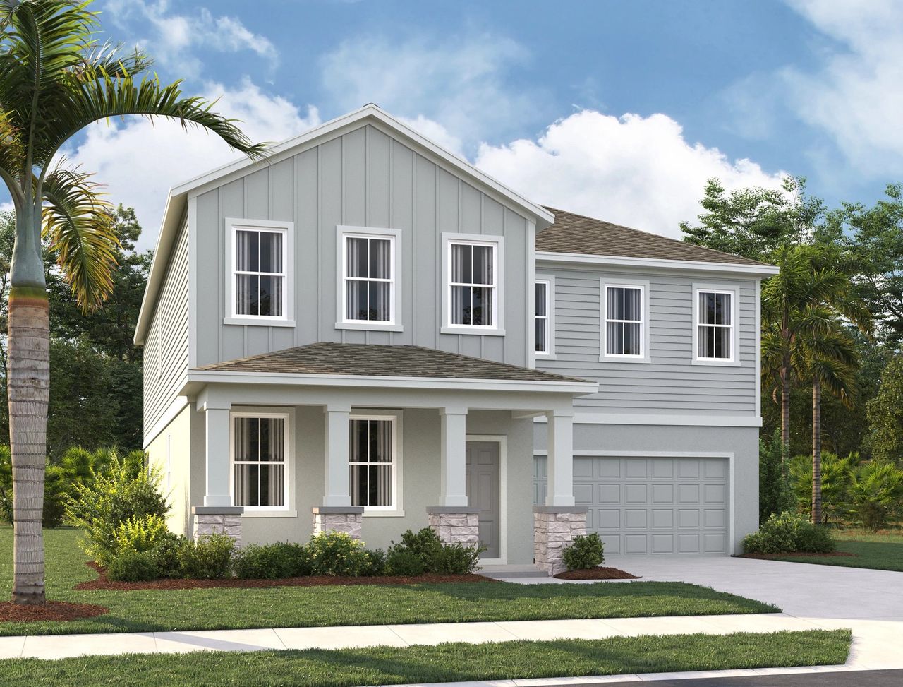 Representative exterior photo of a completed home built from the Griffin by Ashton Woods in Sunbrooke, St. Cloud, FL (Image 2).