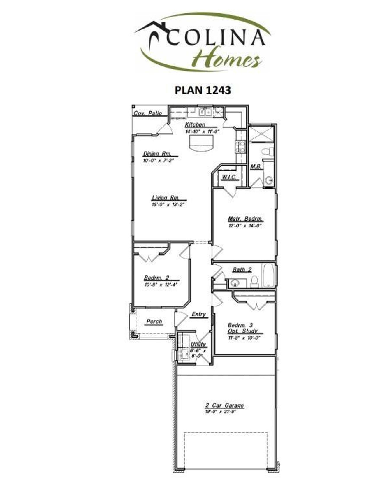 2D floor plan layout of this home in , Dayton, TX (Image 2).