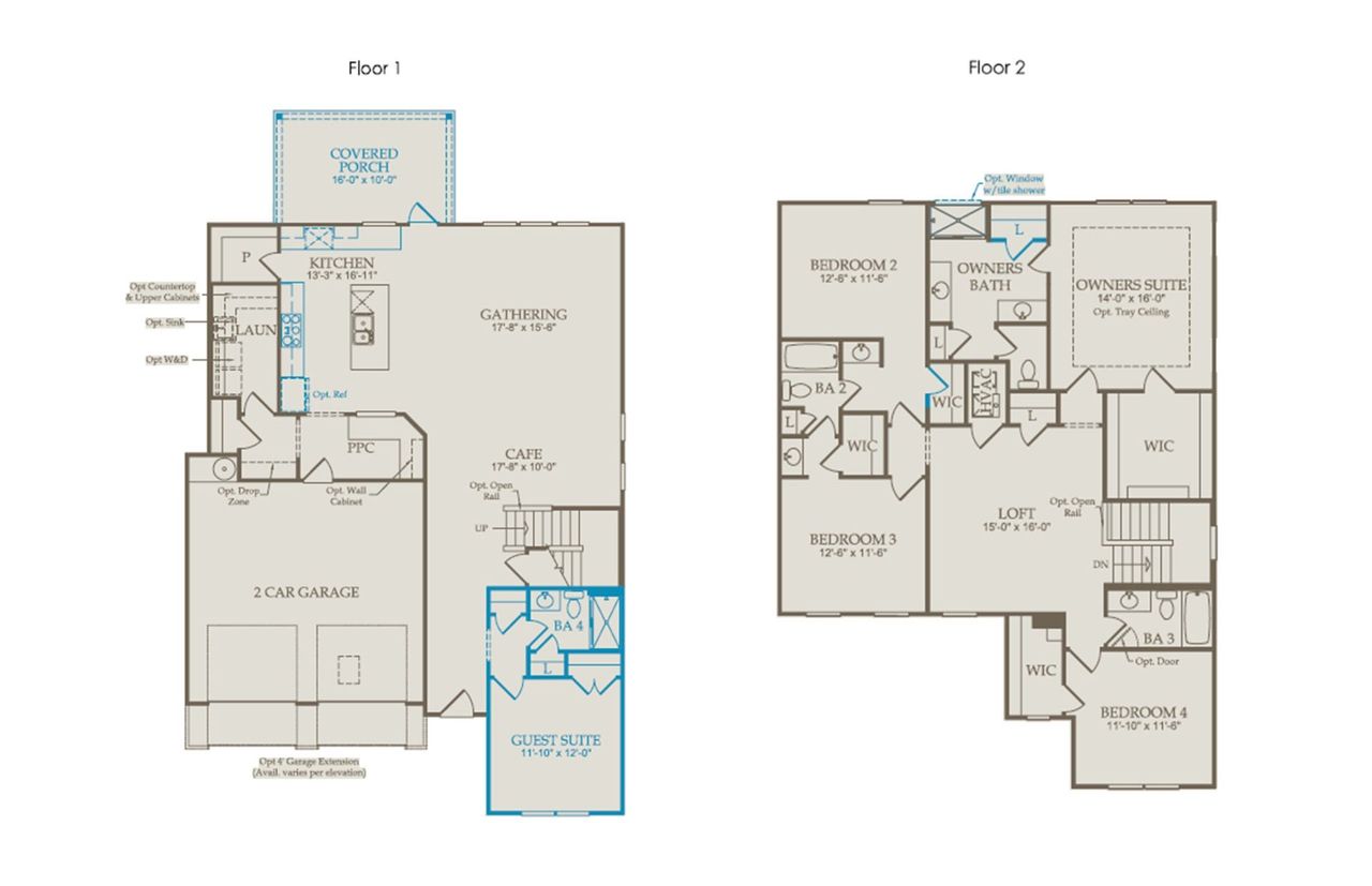 2D floor plan layout of this home in Millstone, Hendersonville, TN (Image 2).