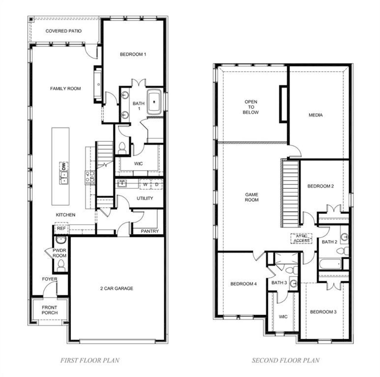 2D floor plan layout of this home in , Little Elm, TX (Image 2).