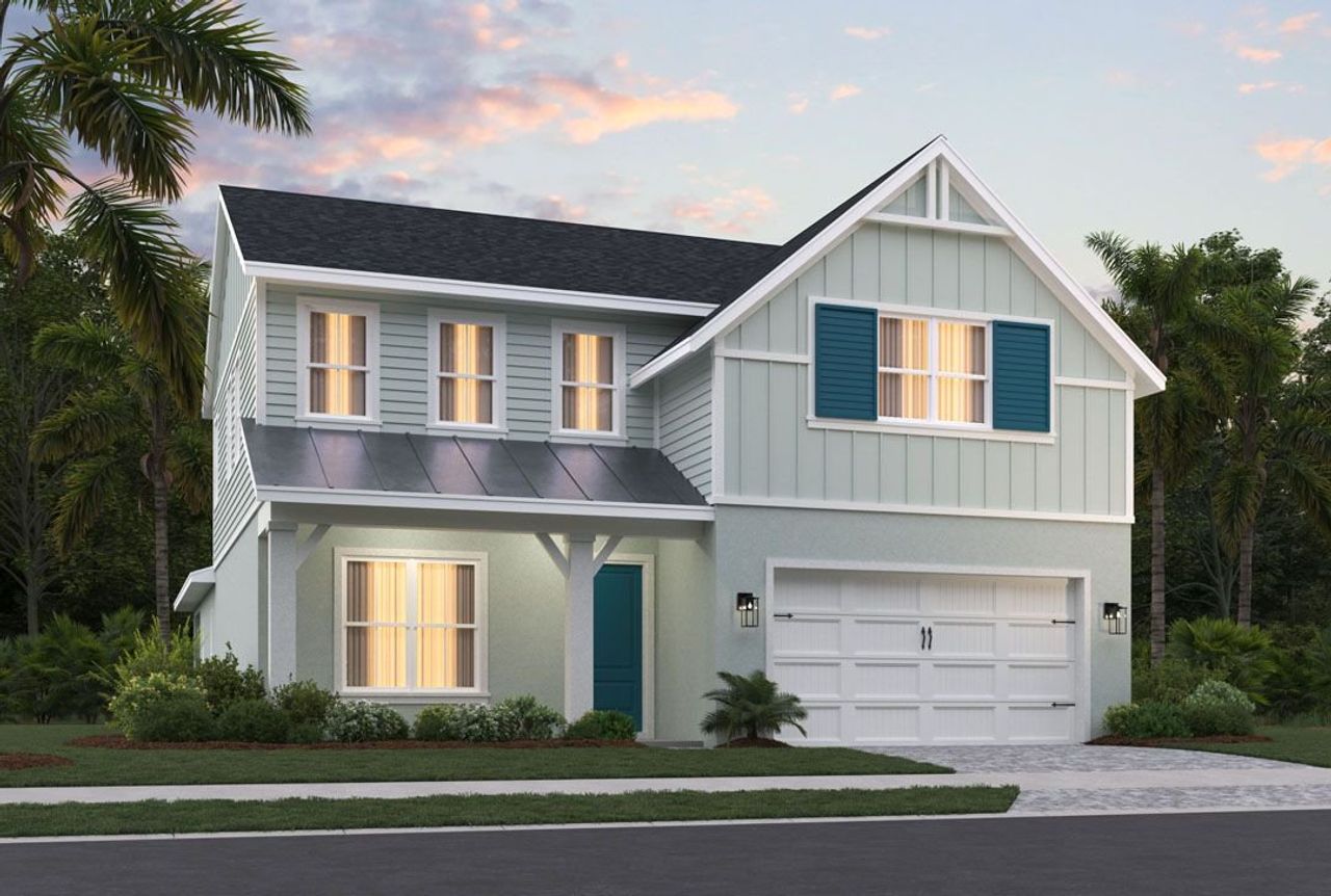 Representative exterior photo of a completed home built from the The Grand Bay Haven by Privada Homes in Gracewater at Sarasota, Sarasota, FL (Image 2). Representative exterior photo of a completed home built from the The Grand Bay Haven by Privada Homes in Gracewater at Sarasota, Sarasota, FL (Image 2).