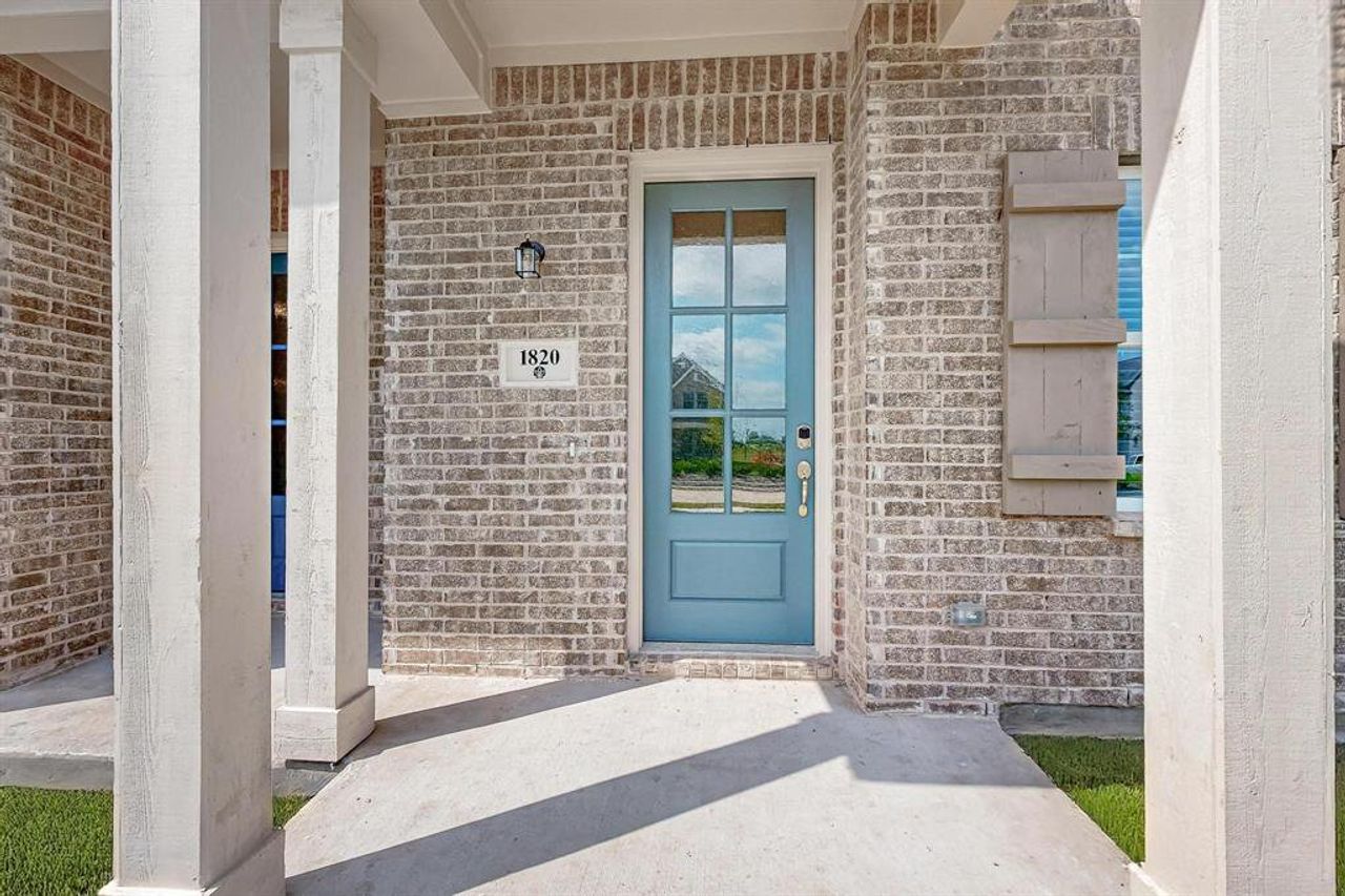Exterior details and patio area of a home in Solterra Texas, Mesquite (Image 2).